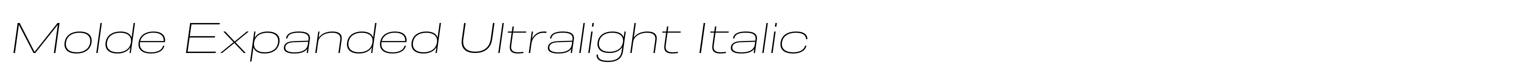 Molde Expanded Ultralight Italic